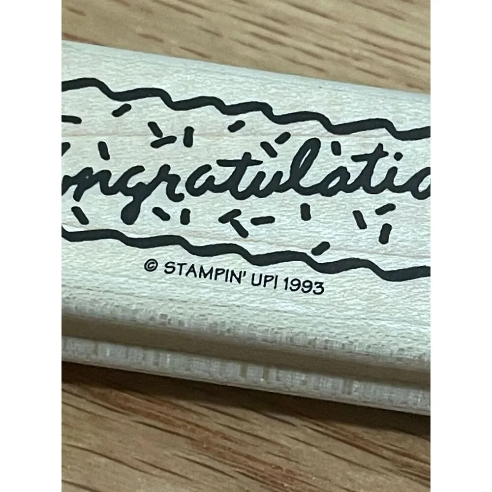 Stampin’ Up! 1993 Congratulations Confetti Stamp